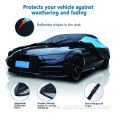 Lockable sun proof automatic plastic car cover